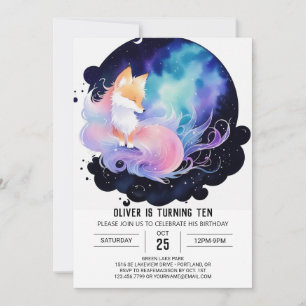 Mystieke Woodland Fox Verjaardag Kaart