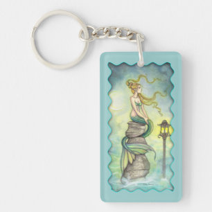Mystieke Zeemeermin Fantasie Kunst van Molly Harri Sleutelhanger