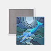 Mystieke zeemeermin magneet (Voorkant / Achterkant)