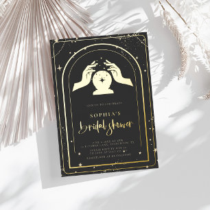Mystieke Zodiac Tarot Hemelse Bruidsdouche Folie Uitnodiging