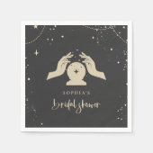 Mystieke Zodiac Tarotkaart Hemels Bruidsbad Servet (Voorkant)