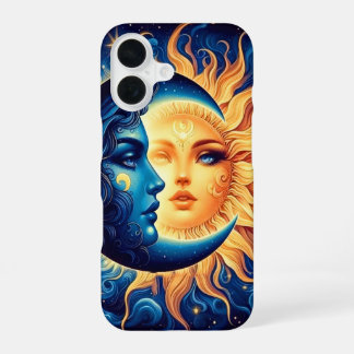Mystieke zon en maan telefoonhoesje iPhone 16 hoesje