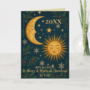 Mystieke Zon & Maan Kerstmis op Maat Kaart