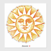 Mystieke zon sticker (Vel)