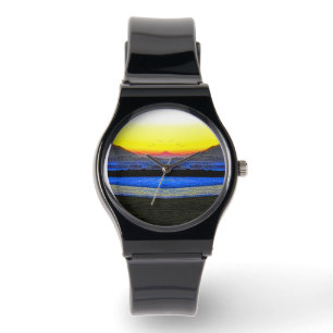 Mystieke Zonsondergang Dubbelzicht Horloge