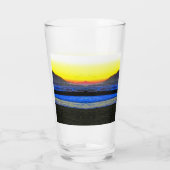 Mystieke Zonsondergang  Glas (Achterkant)