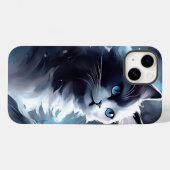 Mystieke zwart-wit kitten | Waterverf Cat Case-Mate iPhone Case (Achterkant (horizontaal))