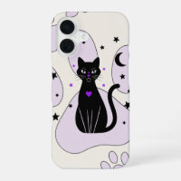 Mystieke Zwarte Kat iPhone Case – Witchy Gift