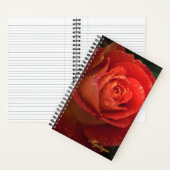 Mystique Dark Botanical Red Orange Rose Journal (À l'intérieur)