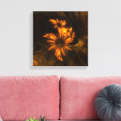 Mystique Garden Abstracte kunst zwart-wit Canvas Afdruk (Insitu (Woonkamer))