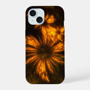 Mystique Garden Golden Abstract Art Fractal