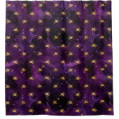 mystique nuit violet or pegasus rideau douche (Devant)