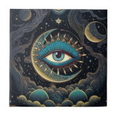 Mystique oeil unique dans la galaxie carreaux céra (Devant)