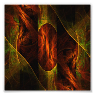 Mystique Oerwoud Abstract Foto afdrukken Afdruk