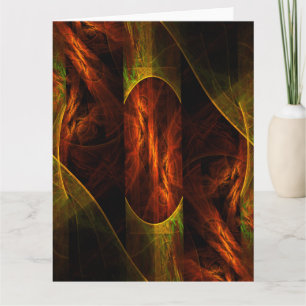 Mystique Oerwoud Abstracte Kunst Bedankkaart