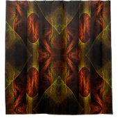 Mystique Oerwoud Abstracte Kunst Douchegordijn (Voorkant)