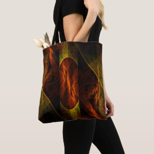 Mystique Oerwoud Abstracte Kunst Draagtas