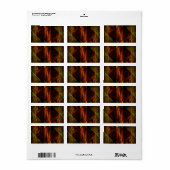 Mystique Oerwoud Abstracte Kunst Etiket (Full Sheet)