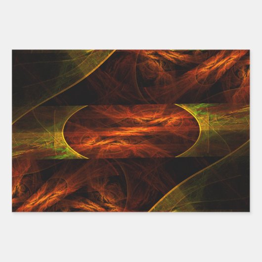 Mystique Oerwoud Abstracte Kunst Inpakpapier Vel (Voorkant 2)