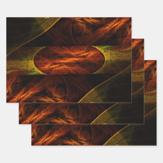 Mystique Oerwoud Abstracte Kunst Inpakpapier Vel (Set)