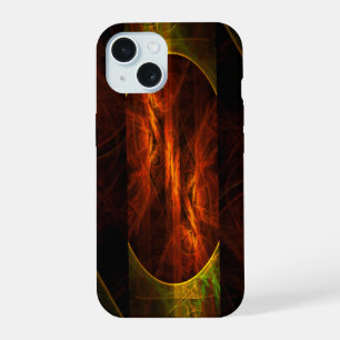 Mystique Oerwoud Abstracte Kunst iPhone 15 Hoesje