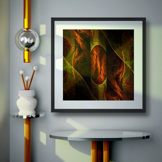Mystique Oerwoud Abstracte Kunst Poster