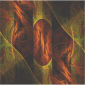 Mystique Oerwoud Abstracte Kunst Sticker (Voorkant)