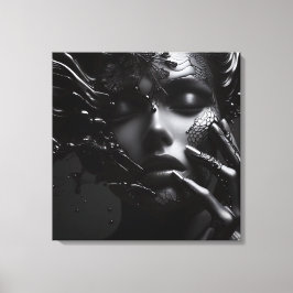 Mystique of Shadows: Een dans van licht en donker Canvas Afdruk