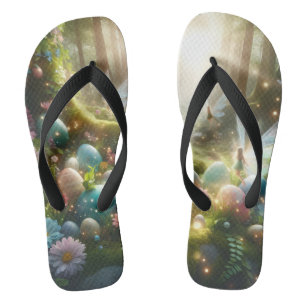 Mystisch Bos Fee Magische Lente Eieren Teenslippers