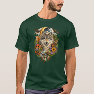 Mystisch Wolf Bos Fantasie | Transparante PNG Wil T-shirt
