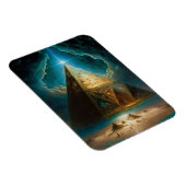 Mystische piramide Visionary Art Magneet (Rechterzijde)