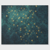 Mystische sterren cadeaupapier (Vlak)