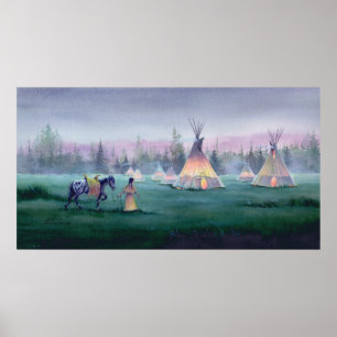 MYSTISCHE TIPI door SHARON SHARPE Poster