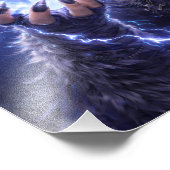 Mystische Wolfs-Kriegerin – Night Spirit Poster (Coin)