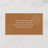 Mystische Yoga {alt} Visitekaartjes (Achterkant)