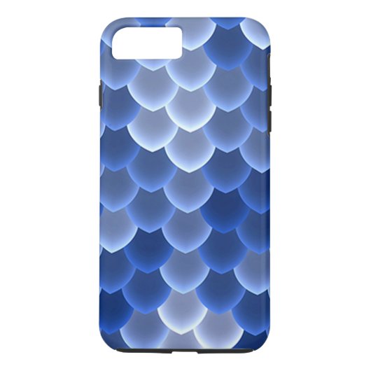 Mystiticaal blauw en witte Hoesje-Mate Tough Scale Case-Mate iPhone Case (Achterkant)