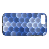 Mystiticaal blauw en witte Hoesje-Mate Tough Scale Case-Mate iPhone Case (Achterkant (Horizontaal))
