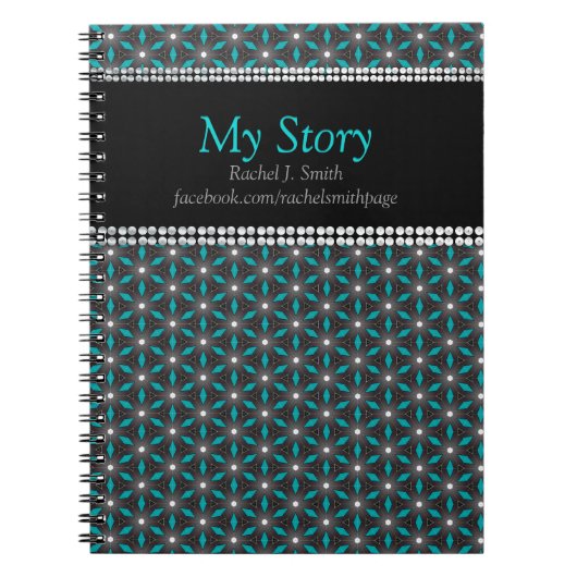 MyStory Turquoise+Black Geometry Energy Carnet per (Devant)