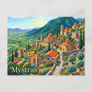 Mystras Griekenland Briefkaart