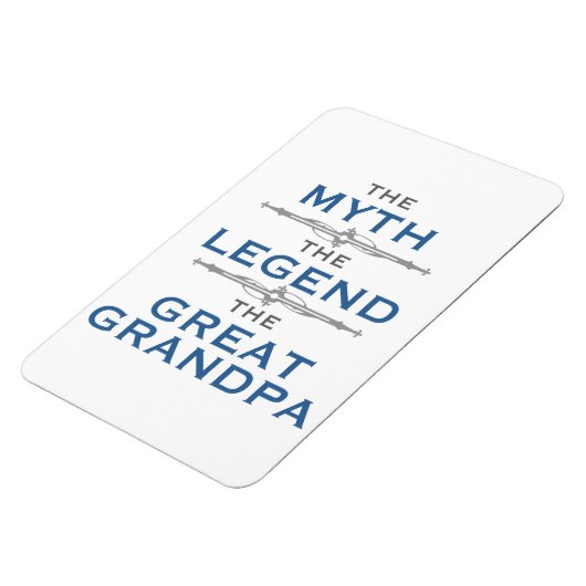 Myth Legend Great Grandpa Magneet (Linkerzijde)