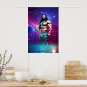 Mythen & legenden: Poseidon Poster (Keuken)