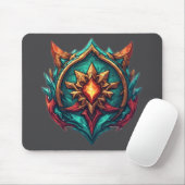 Mythic Dragon Crest Gamer Emblem Muismat (Met muis)