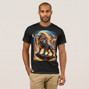 Mythic Dragon Lion T-Shirt Design.