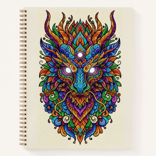 Mythic Prism Guardian Mask Zentangle Journal (Devant)