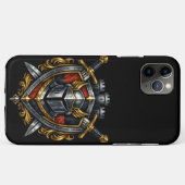 Mythic Realms Knightly Crest Case-Mate iPhone Case (Achterkant (horizontaal))