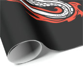 Mythical Ancient Asian Chinese Dragon Cadeaupapier (Rol Hoek)