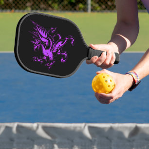 Mythical Fantasy Paars Griffin Pickleball Paddle