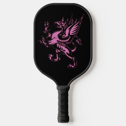Mythical Fantasy Pink Griffin Pickleball Paddle (Voorkant)
