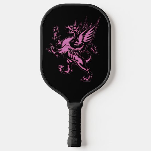Mythical Fantasy Pink Griffin Pickleball Paddle (Achterkant)