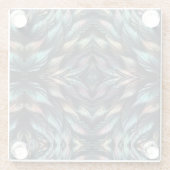 Mythical Feathers Glazen Onderzetter (Achterkant)